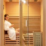 ZONEMEL Traditional Wooden Steam Sauna Room, 2 Person Canadian Hemlock Luxurious Indoor Sauna with 3.5 KW Harvia Stove Heater