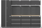 UltraTools 3380mm x 500mm x 1870mm Black Workshop Garage Storage - Image 2