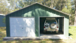 Double Garage 6.6m x 7.2m x 3.7m Widespan Roller Door Workshop - Image 3