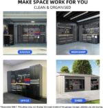 UltraTools 3380mm x 500mm x 1870mm Black Workshop Garage Storage - Image 7
