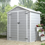 6 x 4 FT Resin Outdoor Storage Shed with Floor - Image 3
