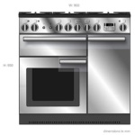 Falcon 90cm Kitchener Dual Fuel Freestanding Cooker - Image 2