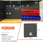 UltraTools 3380mm x 500mm x 1870mm Black Workshop Garage Storage - Image 8