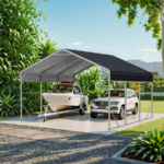 Double Carport 6m x 6.03m x 4.14m Backyard Portable Vehicle & Boat