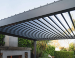 Luxi Living Tasman Motorised Freestanding Louvre Pergola - Image 2