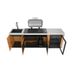 Everdure Seabreeze 3 Burner BBQ Modular Outdoor Kitchen with Sink & Beverage Cooler - Image 4