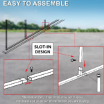 Double Carport 6m x 6.03m x 4.14m Backyard Portable Vehicle & Boat - Image 6