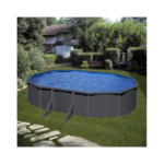 Gre Louko Oval Anthracite Grey Steel Pool 6.34 x 3.99 x 1.22 m - Image 4