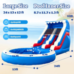 24FT(L) Commercial Grade Water Slide for Adults – Without Blower- (Heavy Duty Full PVC) - Image 5