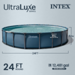 Intex UltraLuxe 52in Above Ground Pool - 24ft 52 inch - Image 3