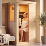 Nordivale 1-Person Low EMF Canadian Hemlock Indoor Infrared Sauna - Image 2