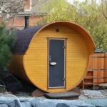 Electric Outdoor Solid Wood Barrel Sauna Room with Wet Steam for Villa Relaxation - Image 2