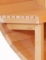 Hemlock Wooden Dry Steam Outdoor Barrel Sauna Room with Computer Control Panel for Sale - Image 5