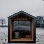 Traditional 2-Person Dry Barrel Sauna Room Solid Red Cedar Wood Finnish Outdoor Garden Cube Design for Park Sauna Rooms - Image 6