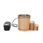 SAUNA Indoor Commercial Portable Wood Barrel Ice Water Plunge Tub Set System Modern For Outdoor Cold Plunge Indoor Warm - Image 2