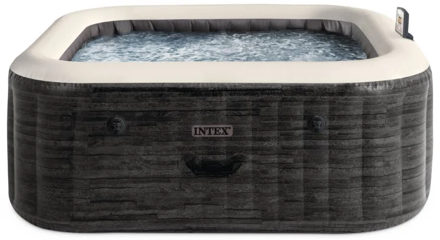 download - 2026-07-25T190013.665 Intex Greystone Deluxe Square Outdoor Bubble Spa Set - Image 1