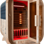 Waru 3 Person Traditional Finnish Outdoor Sauna in Natural | LUXO Saunas