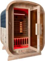 Waru 3 Person Traditional Finnish Outdoor Sauna in Natural | LUXO Saunas - Image 7