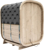 Waru 3 Person Traditional Finnish Outdoor Sauna in Natural | LUXO Saunas - Image 5