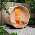 Luola 2 Person Outdoor Barrel Sauna - Image 2