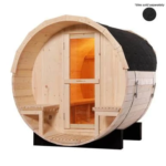 Luola 2 Person Outdoor Barrel Sauna - Image 3