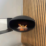Cocoon Aeris Hanging Fireplace, Black Shell / Stainless Steel Hanging System - Image 7