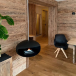 Cocoon Aeris Hanging Fireplace, Black Shell / Stainless Steel Hanging System - Image 3