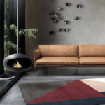 Cocoon Aeris Hanging Fireplace, Black Shell / Stainless Steel Hanging System - Image 2