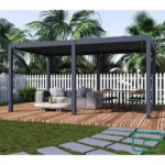 Freestanding Louvered Pergola · 3m x 5m · Aluminium · Hidden Drainage — Cosy Deals