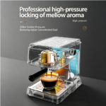 20 Bar Pressure Espresso Coffee Machine 20s Fast Heat Auto Extraction Milk Frother - Image 5