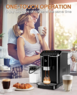 20 Bar Fully Automatic Espresso Machine With Grinder Milk Frother - Image 6