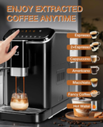 20 Bar Fully Automatic Espresso Machine With Grinder Milk Frother - Image 4