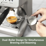 Commercial Grade Dual Boiler Espresso Machine, Integrated Coffee Grinder - Image 3