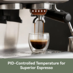 Commercial Grade Dual Boiler Espresso Machine, Integrated Coffee Grinder - Image 4