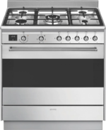 Smeg Classic 90cm Dual Fuel Freestanding Cooker Stainless Steel cs9gmxa2
