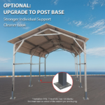 Carport 6.23m x 6.08m x 4.27m (Gable) Backyard Boat Portable... - Image 6
