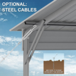 Carport 6.23m x 6.08m x 4.27m (Gable) Backyard Boat Portable... - Image 5