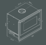 Blaze 820 Inbuilt Wood Fire - Image 3