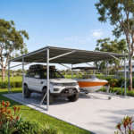 Carport 6m x 6m Vehicle Shelter Skillion Steel Double Carport plus