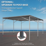 Carport 6m x 6m Vehicle Shelter Skillion Steel Double Carport plus - Image 9