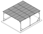 Carport 6m x 6m Vehicle Shelter Skillion Steel Double Carport plus - Image 2