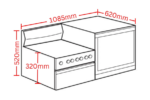 Westinghouse Electric Elevated Freestanding Cooker - Image 3