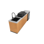 Everdure Seabreeze 3 Burner BBQ Modular Outdoor Kitchen with Sink & Beverage Cooler - Image 2