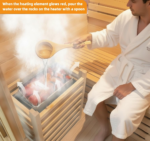 ZONEMEL Traditional Wooden Steam Sauna Room, 2 Person Canadian Hemlock Luxurious Indoor Sauna with 3.5 KW Harvia Stove Heater - Image 6