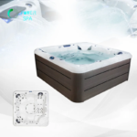 Luxury Acrylic Spa Tubs 75pcs Jets whirlpool Modern Hot Tub Jacuzzier - Image 4