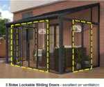 DIY Aluminium Luxury Outdoor Sunroom Kit 10 x 14 ft - Image 8