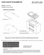 Artusi 4 Burner Built-In Gas BBQ - Image 2