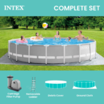 Intex 18ft x 48in Prism Frame Above Ground Pool Set - Image 7