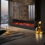 Cascade 1600W 3-Sided Extra Deep Electric Fireplace