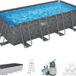 Bestway APX 365 52″ Rectangular Above Ground Pool Set